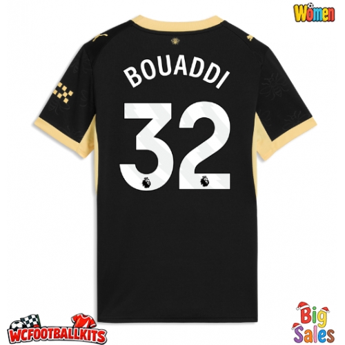 Manchester City Ayyoub Bouaddi #32 Replica Away Stadium Shirt for Women 2026-27 Short Sleeve